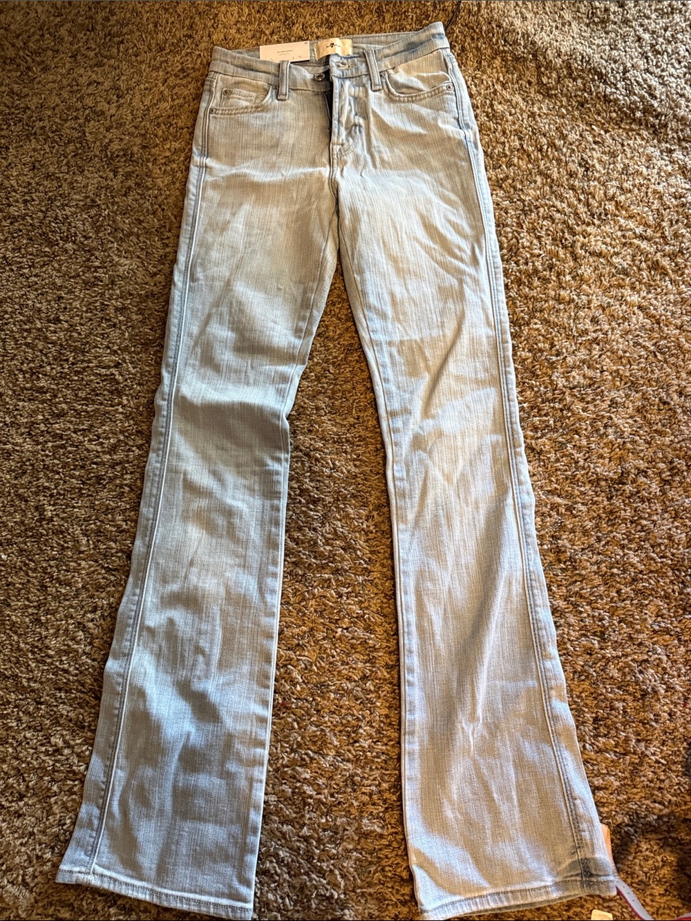 7 For All Mankind Light Blue Boot Cut Jeans